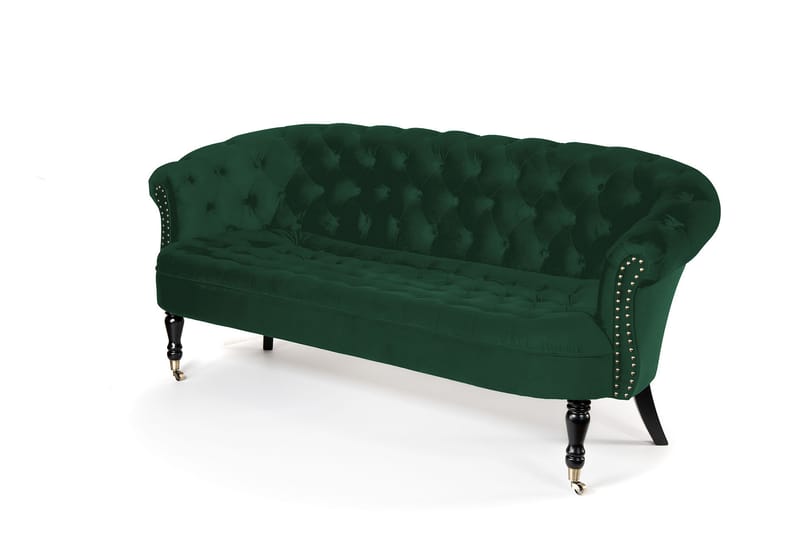 Chesterfield Ludovic Sofa 3-personers - Mørkegrøn - Møbler - Sofaer - 3 personers sofa