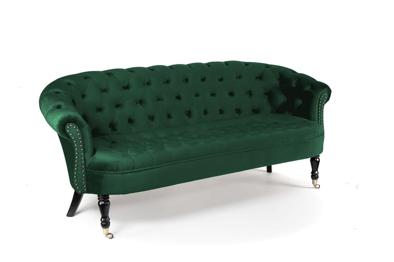 Chesterfield Ludovic Sofa 3-personers - Mørkegrøn - Møbler - Sofaer - 3 personers sofa