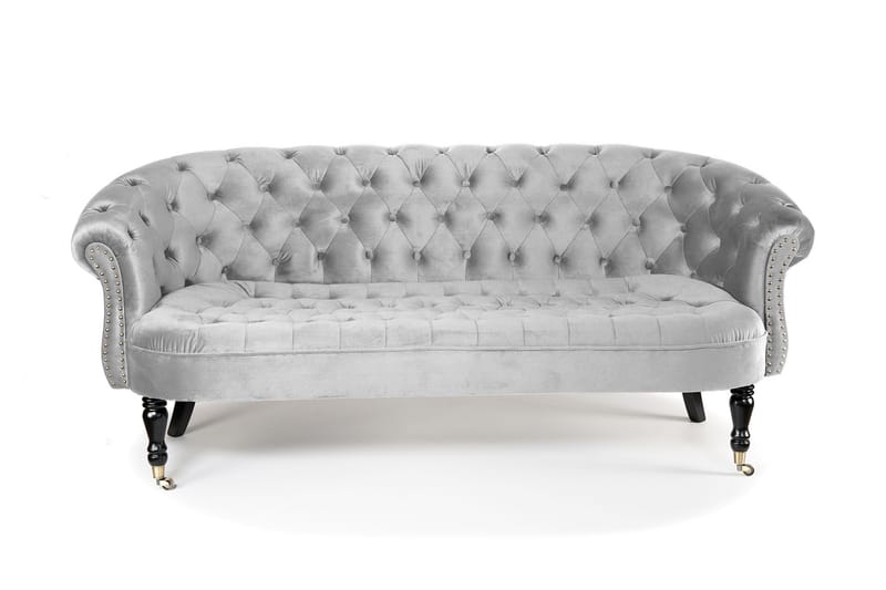 Chesterfield Ludovic Sofa 3-personers - Lysegrå - Møbler - Sofaer - 3 personers sofa