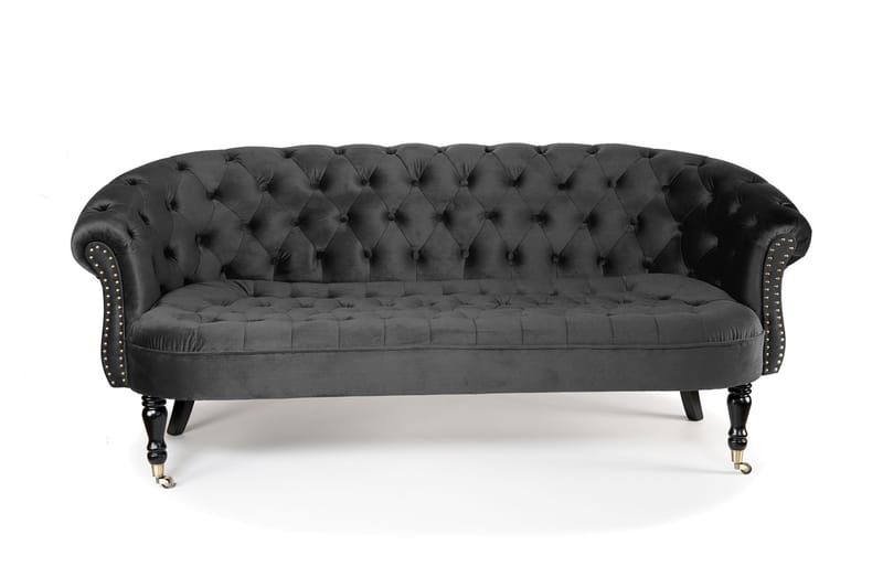 Chesterfield Ludovic Sofa 3-personers - Mørkegrå - Møbler - Sofaer - 3 personers sofa