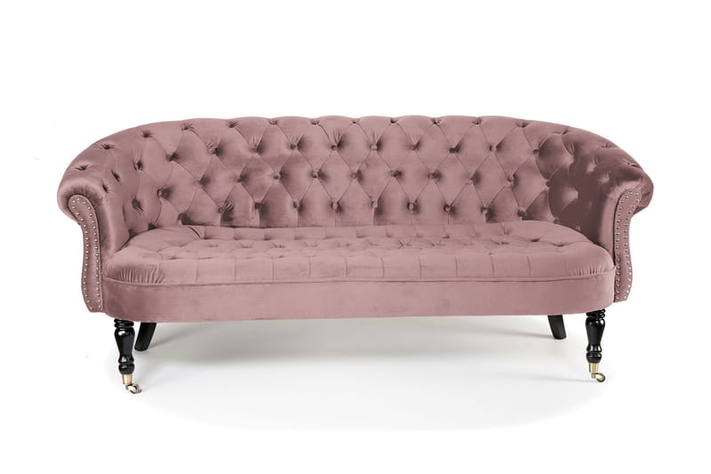 Chesterfield Ludovic Sofa 3-personers - Rosa - Møbler - Sofaer - 3 personers sofa