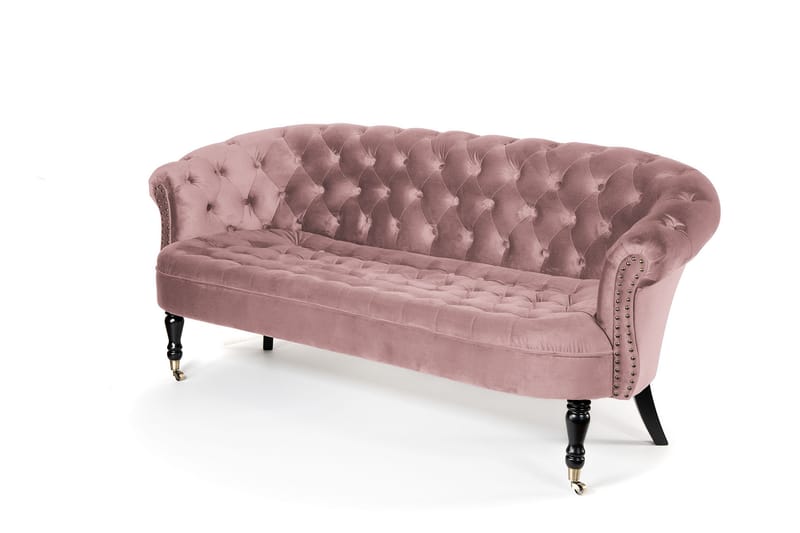 Chesterfield Ludovic Sofa 3-personers - Rosa - Møbler - Sofaer - 3 personers sofa