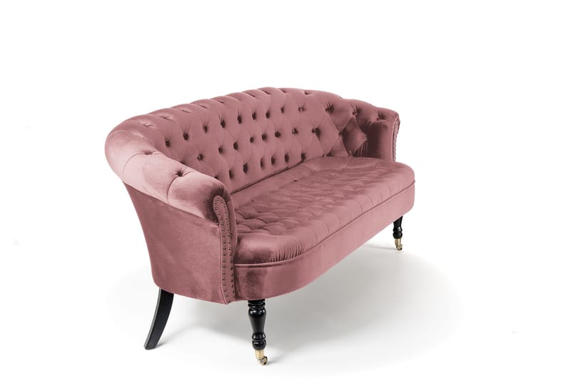 Chesterfield Ludovic Sofa 3-personers - Rosa - Møbler - Sofaer - 3 personers sofa