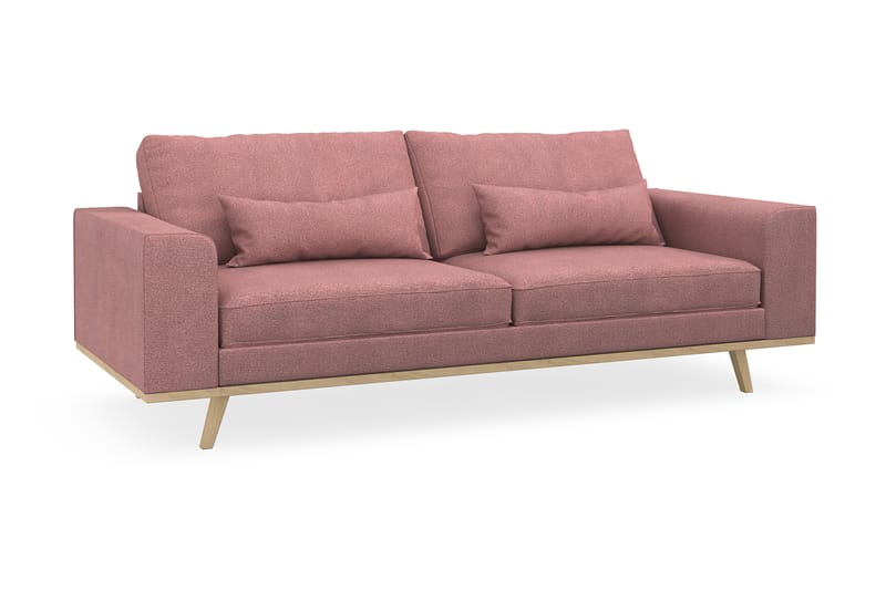 Copenhagen 3-Pers. Sofa - Lyserød - Møbler - Sofaer - 3 personers sofa