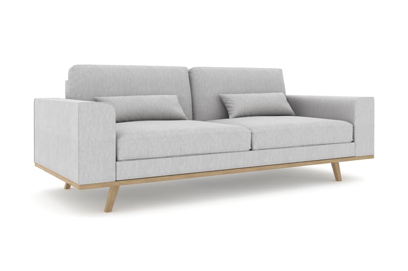 Copenhagen 3-pers Sofa - Hørgrå - Møbler - Sofaer - 3 personers sofa