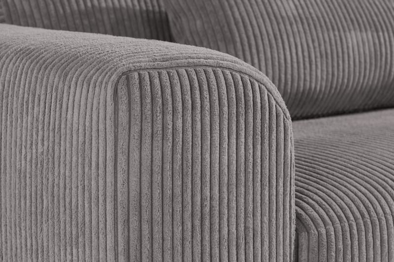 Copenhagen 3-Pers. Sofa Manchester - Grå - Lædersofaer - Velour sofaer - 3 personers sofa - 4 personers sofa - Sofaer - 2 personers sofa