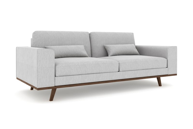 Copenhagen 3-pers Sofa - Hørgrå - Møbler - Sofaer - 3 personers sofa