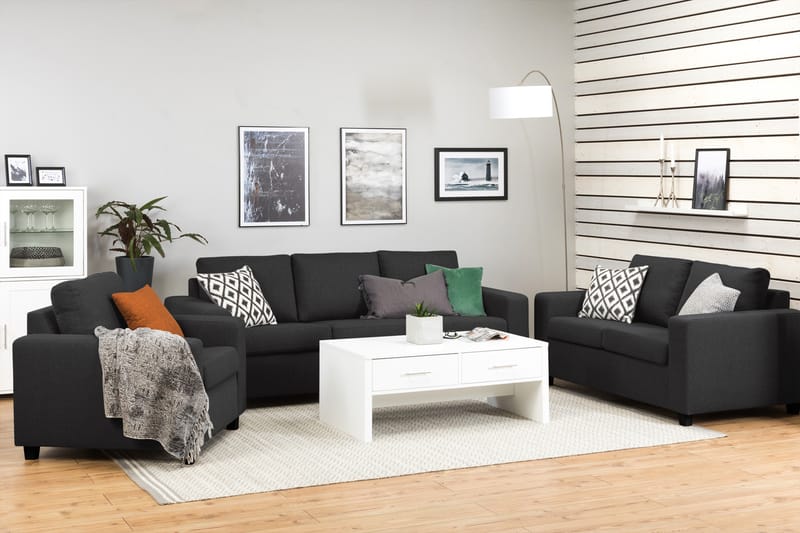 Crazy 3-Pers. Sofa - Antracit - Møbler - Sofaer - 3 personers sofa