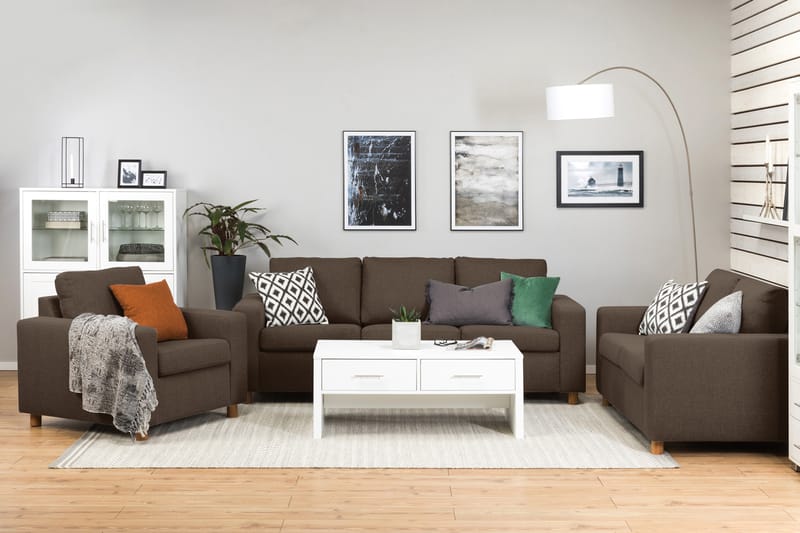 Crazy 3-Pers. Sofa - Brun - Møbler - Sofaer - 3 personers sofa