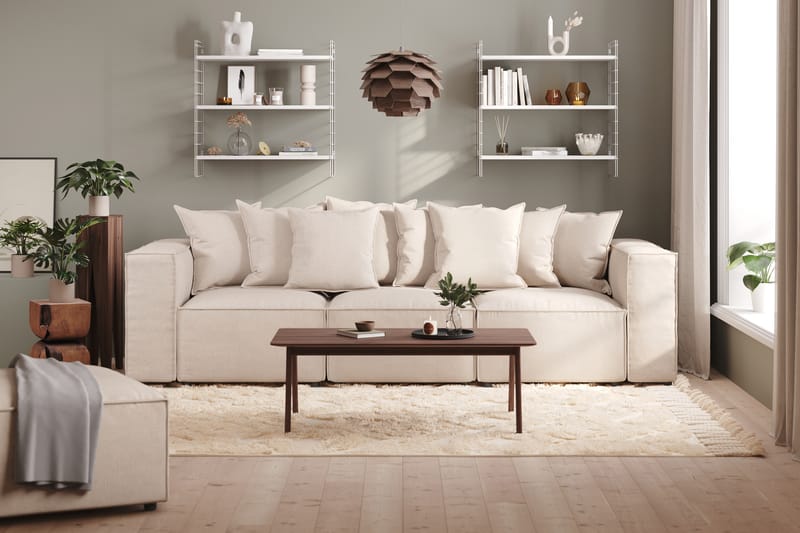 Cubo Dyb Sofa 3-personers 296 cm Bred - Beige - Møbler - Sofaer - 3 personers sofa