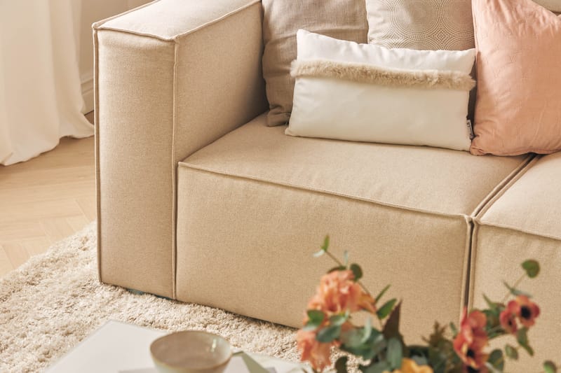 Cubo Dyb Sofa 3-personers 296 cm Bred - Beige - Møbler - Sofaer - 3 personers sofa