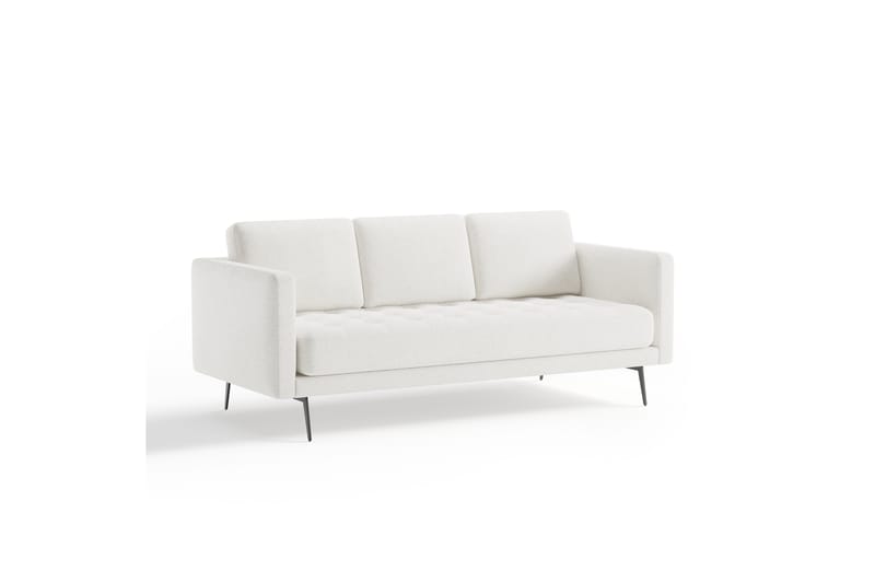 Debbi Sofa 3-personers - Hvid Bouclé - Møbler - Sofaer - 3 personers sofa