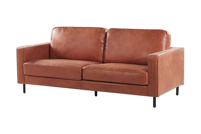 Derlen 3-Pers. Sofa - Brun/Kunstlæder - Møbler - Sofaer - 3 personers sofa