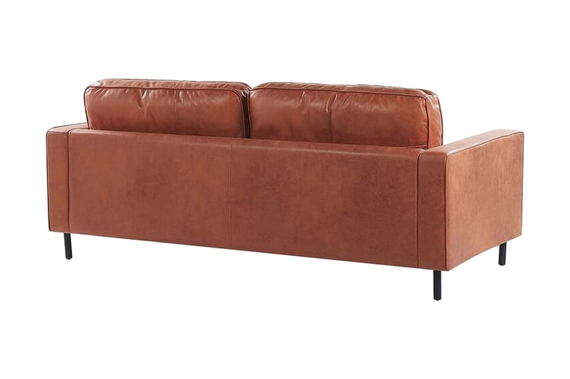 Derlen 3-Pers. Sofa - Brun/Kunstlæder - Møbler - Sofaer - 3 personers sofa