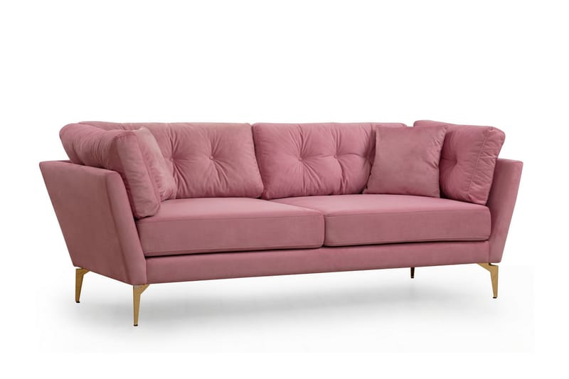 Dorval Sofa 3-seter - Rosa - Møbler - Sofaer - 3 personers sofa