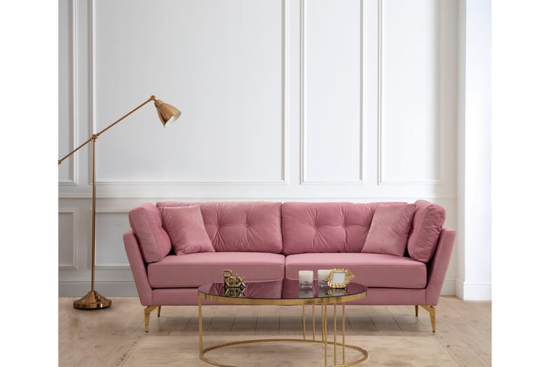 Dorval Sofa 3-seter - Rosa - Møbler - Sofaer - 3 personers sofa