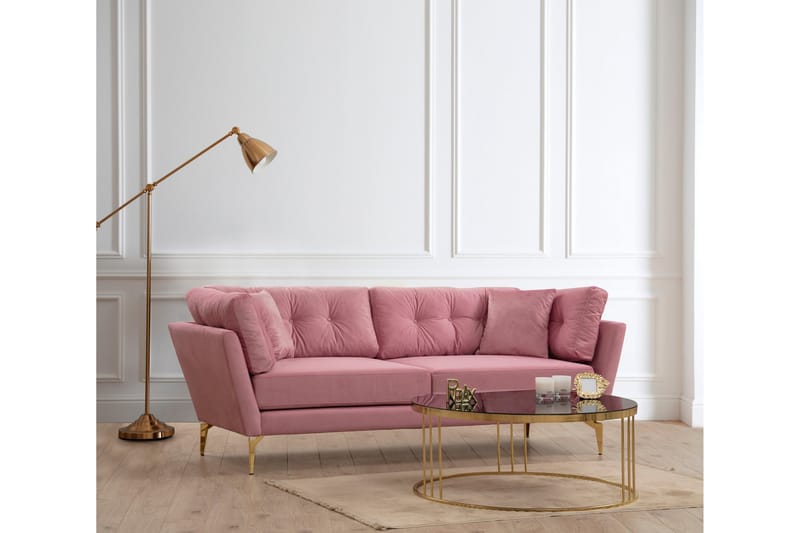 Dorval Sofa 3-seter - Rosa - Møbler - Sofaer - 3 personers sofa