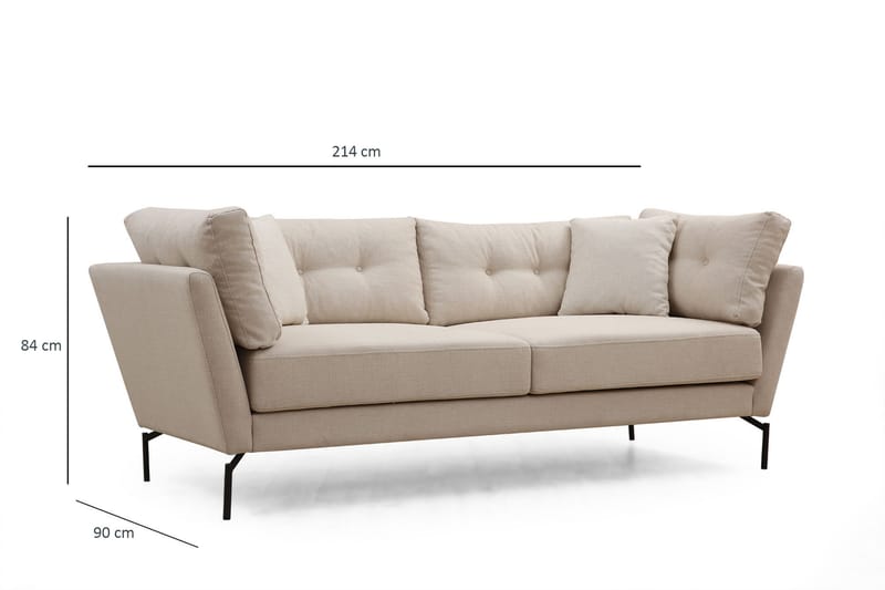 Dorval Sofa 3-personers - Beige - Møbler - Sofaer - 3 personers sofa