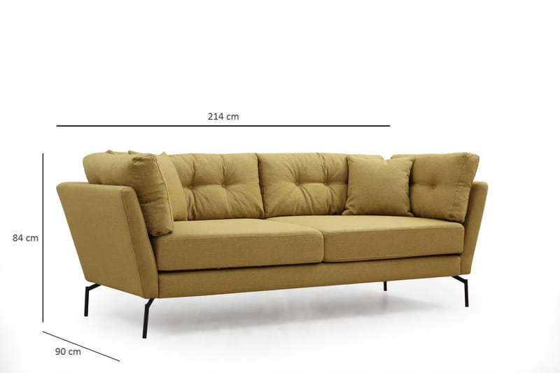 Dorval Sofa 3-personers - Grøn - Møbler - Sofaer - 3 personers sofa