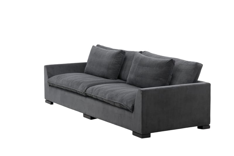 Durham 3-Pers. Sofa - Mørkegrå Cordfløyel - Møbler - Sofaer - 3 personers sofa