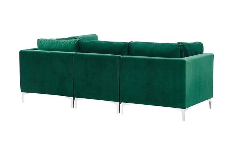 Evja 3-Pers. Sofa - Velour/Grøn - Møbler - Sofaer - 3 personers sofa