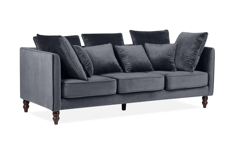 Fenstad Sofa 3-pers - Grå - Møbler - Sofaer - 3 personers sofa