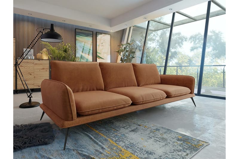 Graystone 3-pers. Sofa - Brun - Møbler - Sofaer - 3 personers sofa