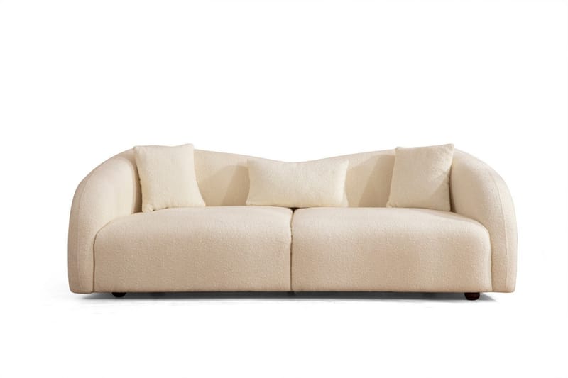 Hungirr Sofa 3-personers - Beige|Bouclé - Møbler - Sofaer - 3 personers sofa