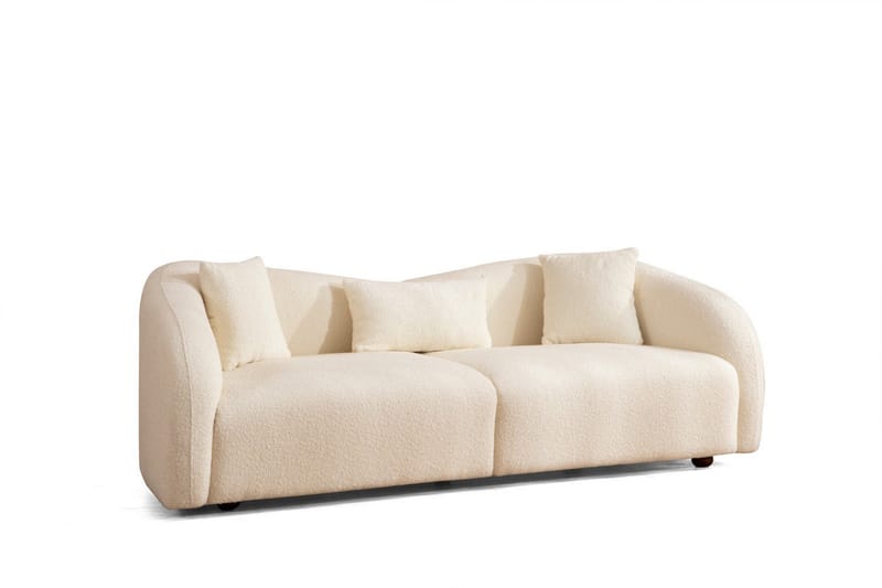 Hungirr Sofa 3-personers - Beige|Bouclé - Møbler - Sofaer - 3 personers sofa