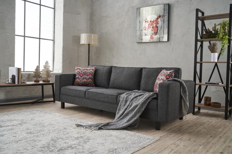 Kaletea Sofa 3-Pers. - Antracit - Møbler - Sofaer - 3 personers sofa