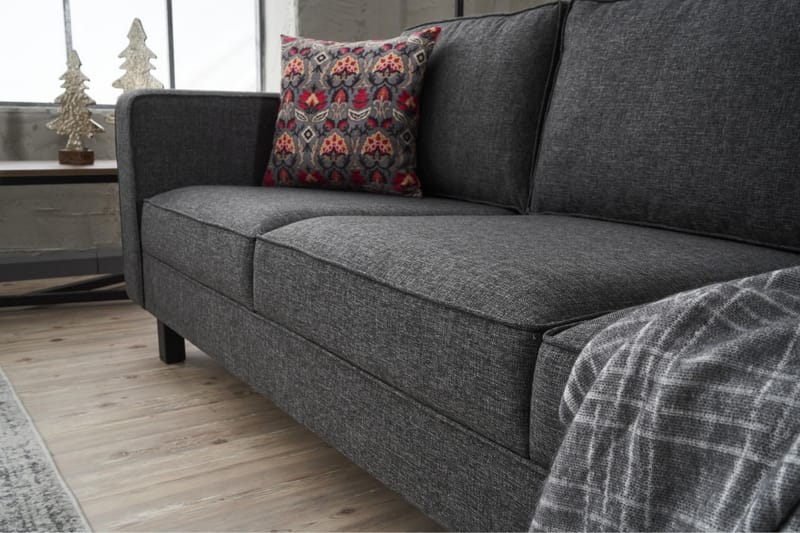 Kaletea Sofa 3-Pers. - Antracit - Møbler - Sofaer - 3 personers sofa