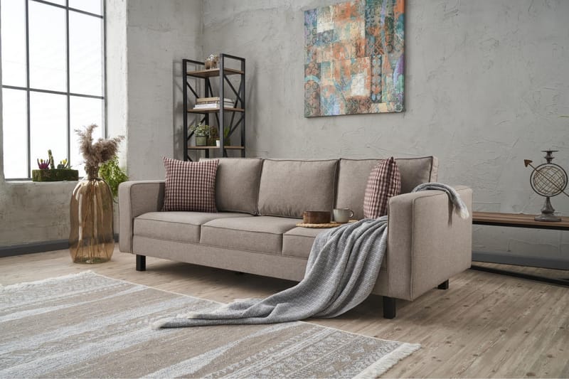 Kaletea Sofa 3-Pers. - Cream - Møbler - Sofaer - 3 personers sofa