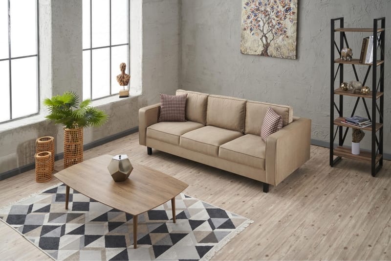 Kaletea Sofa 3-Pers. - Beige - Møbler - Sofaer - 3 personers sofa