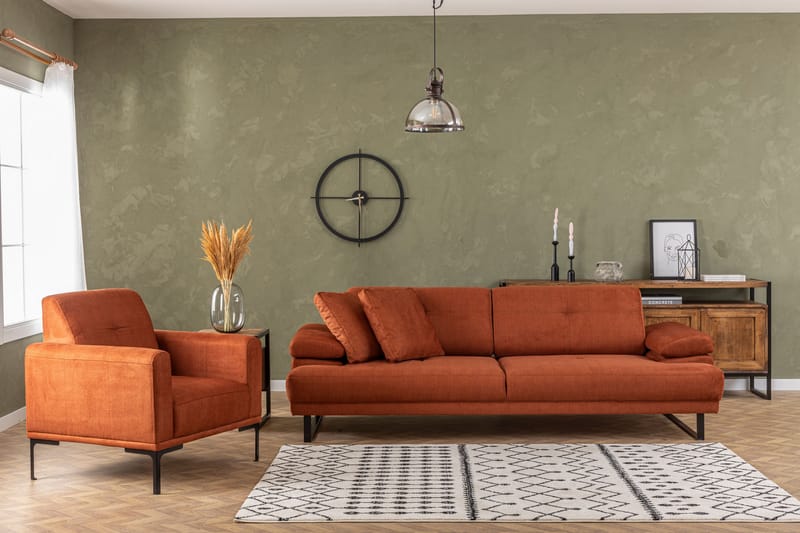 Kitimat Sofa 3-personers - Orange - Møbler - Sofaer - 3 personers sofa