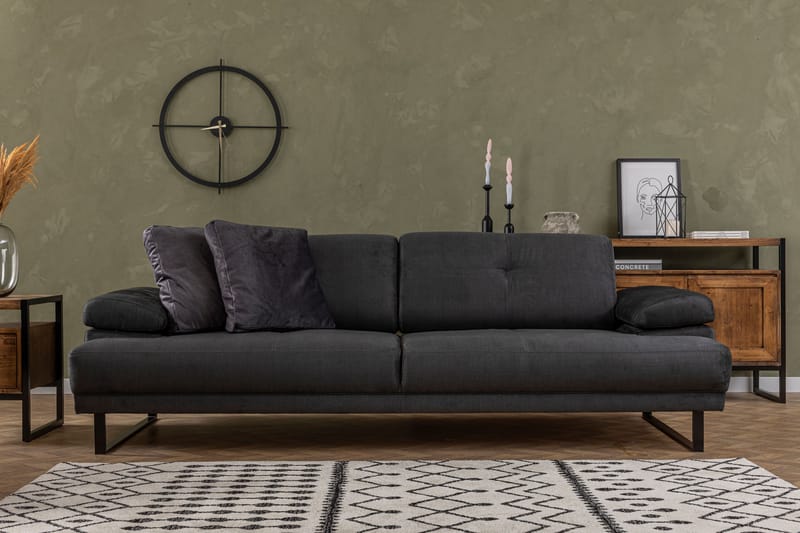 Kitimat Sofa 3-personers - Antracit - Møbler - Sofaer - 3 personers sofa