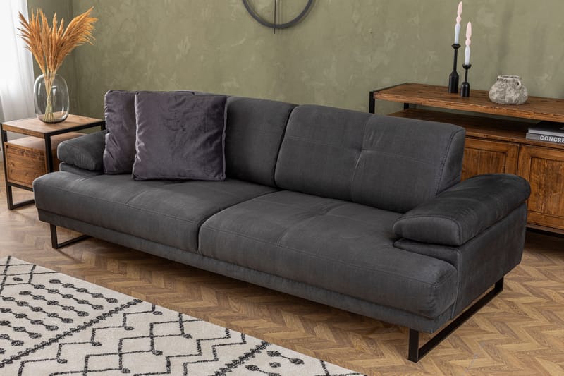 Kitimat Sofa 3-personers - Antracit - Møbler - Sofaer - 3 personers sofa