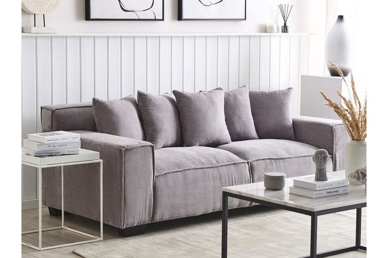 Lahall 3-Pers. Sofa - Lysegrå - Møbler - Sofaer - 3 personers sofa