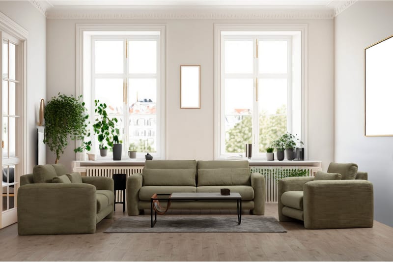 Makhan Sofa 3-personers - Grøn - Møbler - Sofaer - 3 personers sofa