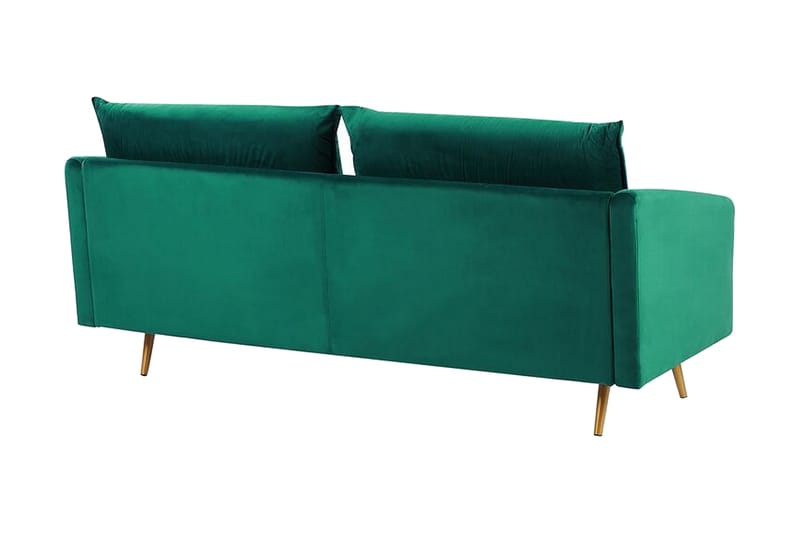 Maurana 3-Pers. Sofa - Velour/Grøn - Møbler - Sofaer - 3 personers sofa