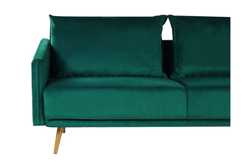 Maurana 3-Pers. Sofa - Velour/Grøn - Møbler - Sofaer - 3 personers sofa