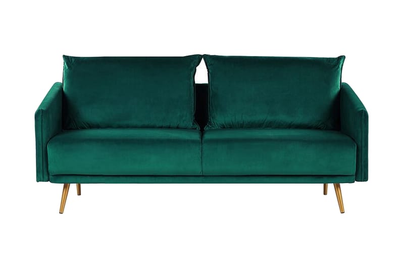 Maurana 3-Pers. Sofa - Velour/Grøn - Møbler - Sofaer - 3 personers sofa