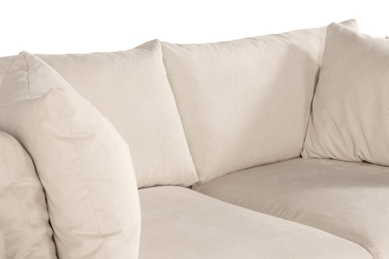 Menard Dyb 3-personers Manchester Sofa 205 cm bred - Beige - Møbler - Sofaer - 3 personers sofa