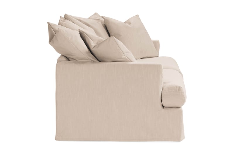 Menard Dyb 3-personers Sofa Vaskbart & aftageligt betræk 205 cm - Beige - Møbler - Sofaer - 3 personers sofa