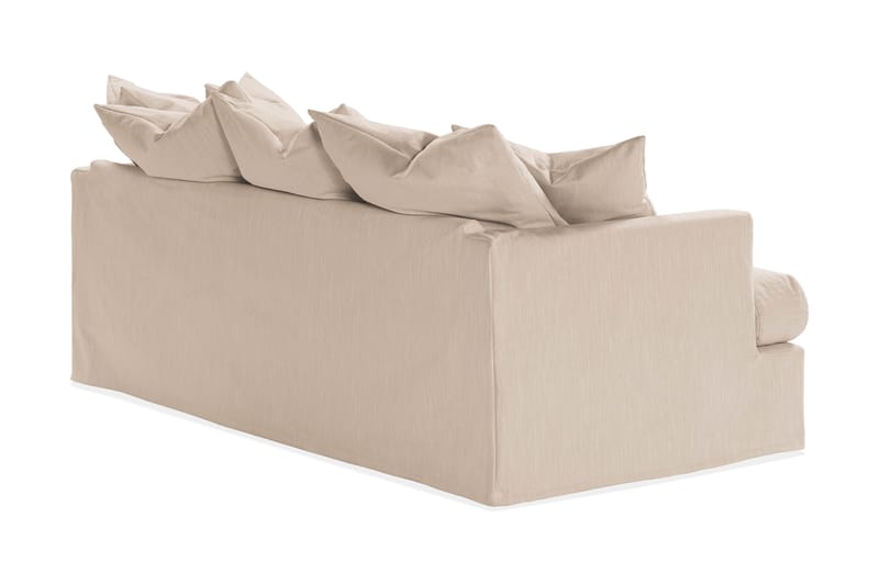 Menard Dyb 3-personers Sofa Vaskbart & aftageligt betræk 205 cm - Beige - Møbler - Sofaer - 3 personers sofa