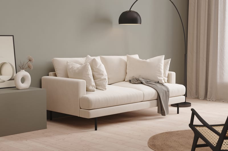 Menard Dyb 3-personers Sofa Fløjl 205 cm bred - Møbler - Sofaer - 3 personers sofa