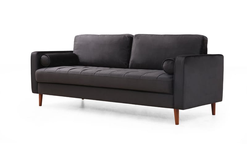 Mirrilnesh Sofa 3-Pers. - Sort - Møbler - Sofaer - 3 personers sofa