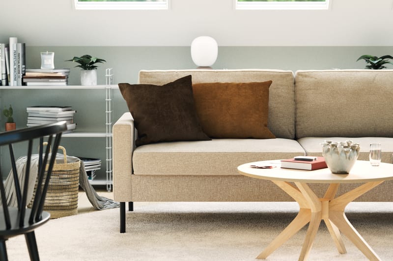 Nevada Lille 3-personers Sofa 198 cm bred - Beige - Møbler - Sofaer - 3 personers sofa