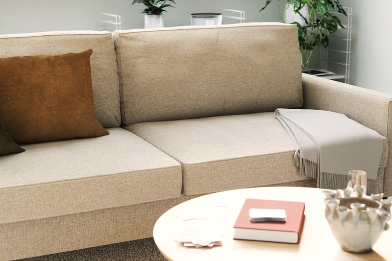 Nevada Lille 3-personers Sofa 198 cm bred - Beige - Møbler - Sofaer - 3 personers sofa