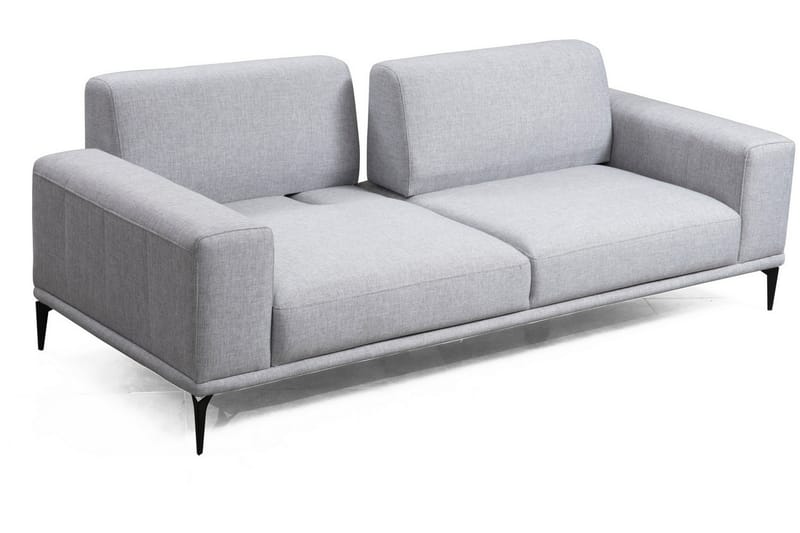 Nikeala 3-personers Sofa - Grå/Sort - Møbler - Sofaer - 3 personers sofa