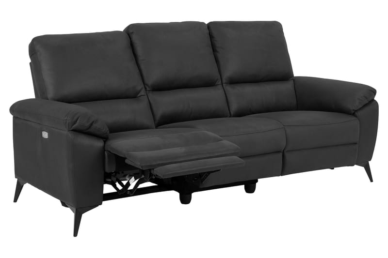 Ranas 3-Pers. Sofa Elektrisk - Grå/Sort - Møbler - Sofaer - 3 personers sofa